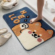 Cartoon Household Bathroom Mats – Absorbent Non-Slip Floor Rugs