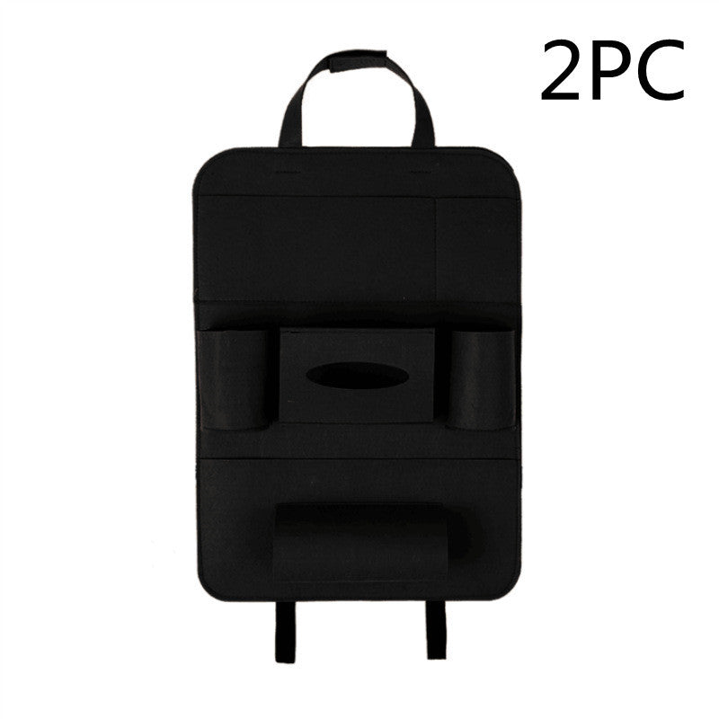 Car Backseat Organizer – Multi-Pocket Wool Felt Storage Bag for Vehicle Accessories