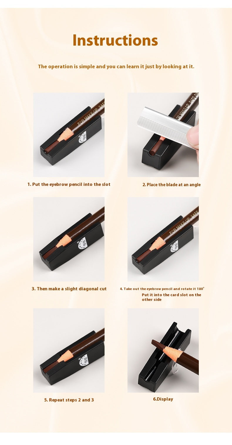 Eyebrow Pencil with Sharpener – Precision Line Drawing Beauty Tool