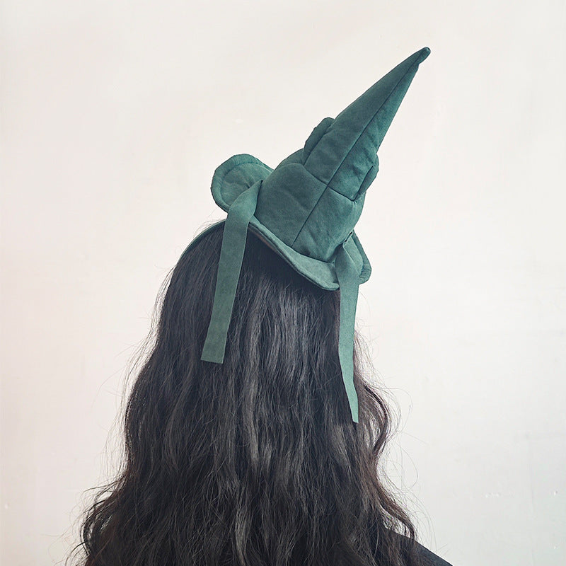 Halloween Day Party Photo Props Magic Witch Hat Headband