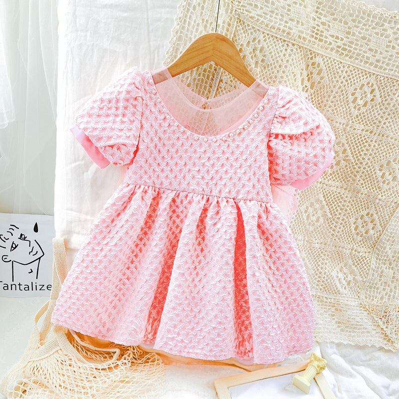 Western Style Dress Short Sleeve Fashionable