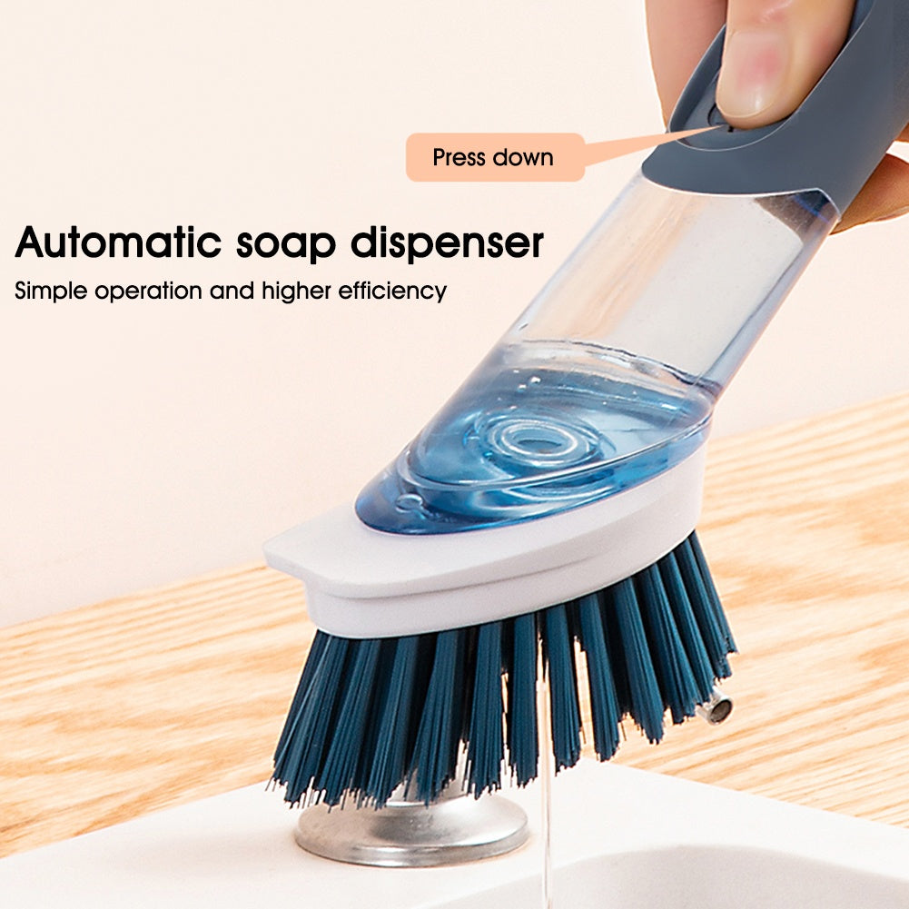 Multifunctional Long Handle Dish Brush – Kitchen Oily Sponge Cleaning Tool