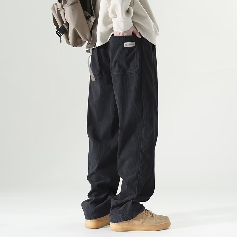 Men’s Autumn & Winter American Style Wide-Leg Street Pants