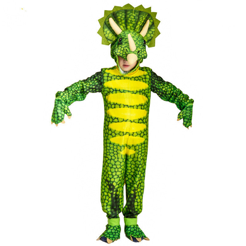 Kids Dinosaur Costume – Halloween Masquerade Cosplay Outfit and Stage Performance Prop