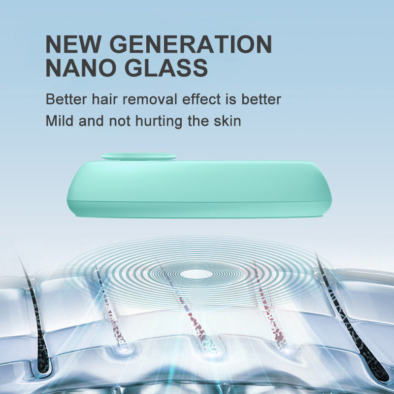 CJEER Nano-Glass Crystal Hair Removal Tool – Painless, Eco-Friendly & Reusable Body Hair Eraser with Metal Finger Ring