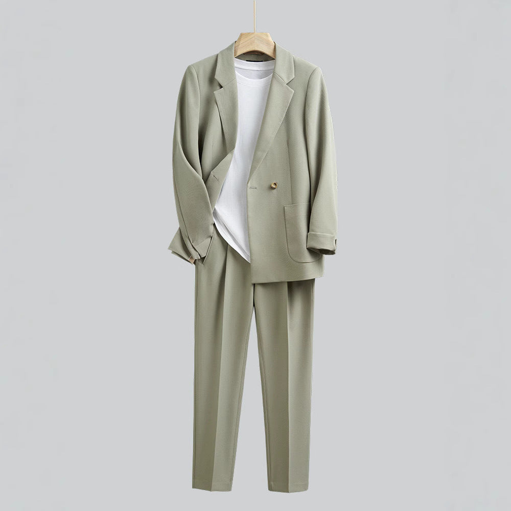 Japanese Style Draping Casual Suit Men's Loose