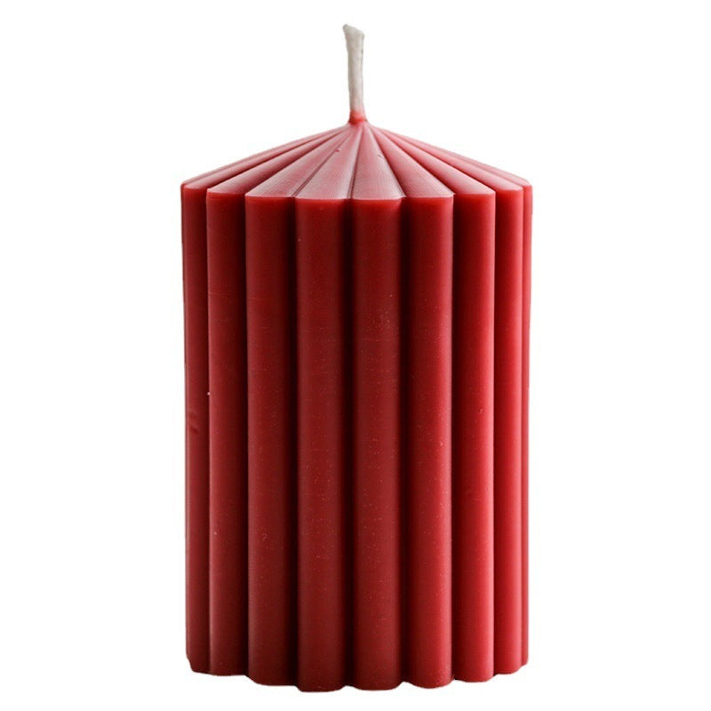 Striped Road Simple Decorative Candle Mould