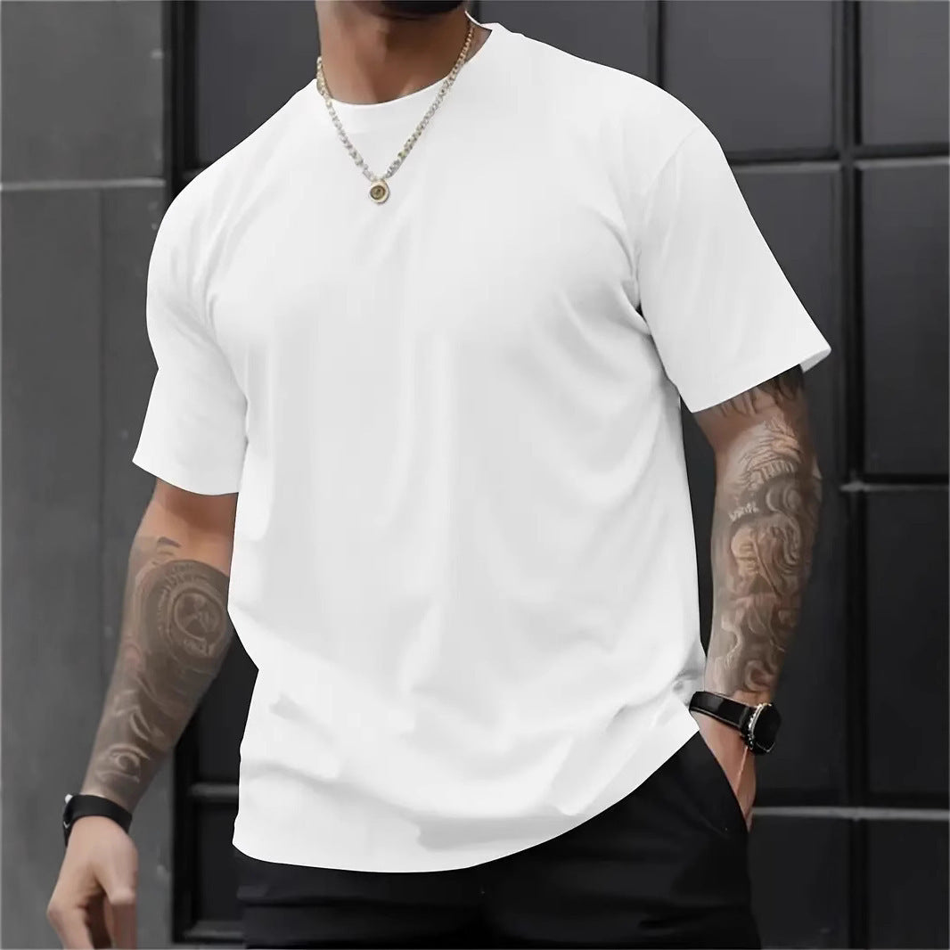 3D Digital Printing Printed Loose Short Sleeve Round Neck T-shirt