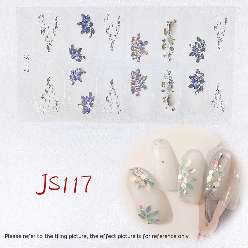 Three-dimensional Craft Crystal Nail Oil Film Crystal Glass Nail Sticker