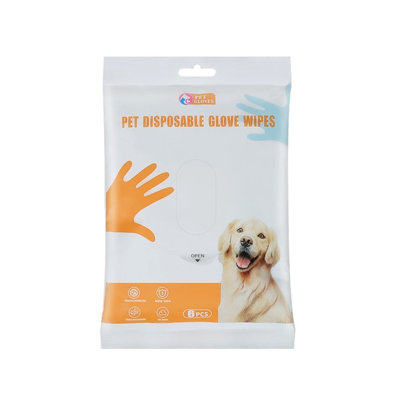 Pet Wipes Gloves Dog Cleaning Spa Wash-free Deodorant Dry Cleaning