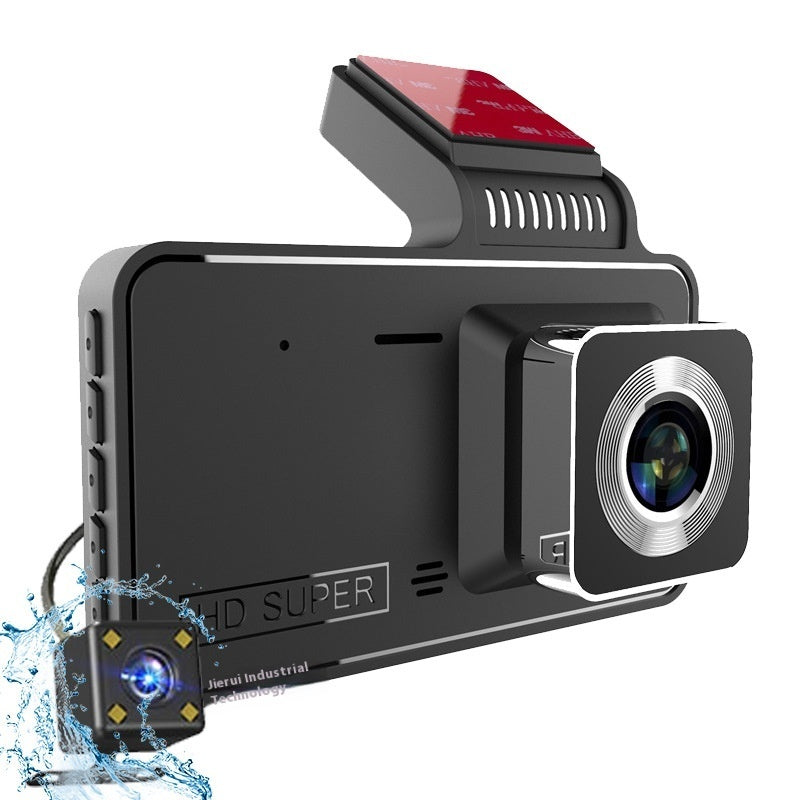 Driving Recorder HD Night Vision Dual Lens Hidden 4-inch