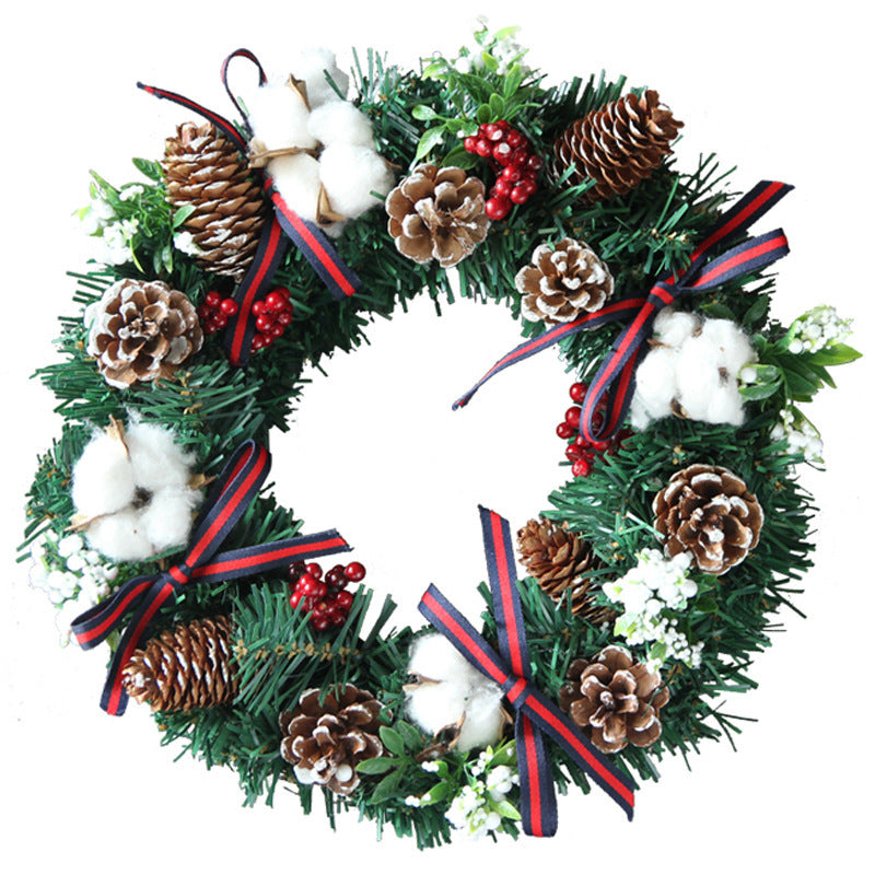 30cm 40cm Christmas Wreath Ornaments for Holiday Decoration