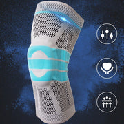 Silicone Running & Basketball Knee Pads – Shock-Absorbing, Breathable Support for Sports