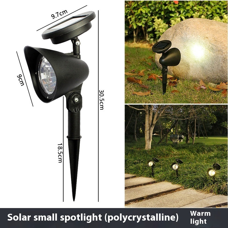 Solar Lawn Spotlights 4LED – Outdoor Waterproof Landscape Decorative Lamp for Courtyard & Garden