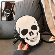 Halloween Skull Shoulder Bag – Funny Crossbody Messenger Phone Purse