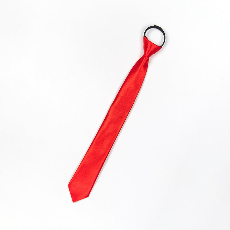 Men’s Business Narrow Zip Tie – Formal Shirt Accessory