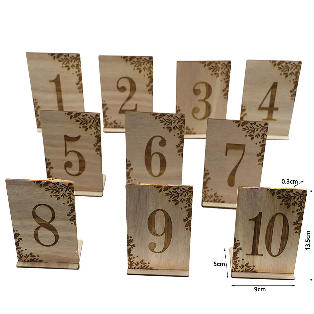 Wedding Supplies Wooden Craftwork Home Desktop Decorations