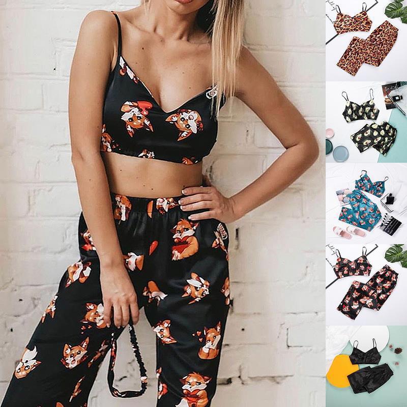 Women's Two Piece Lace Homewear with Rabbit Fur Blend