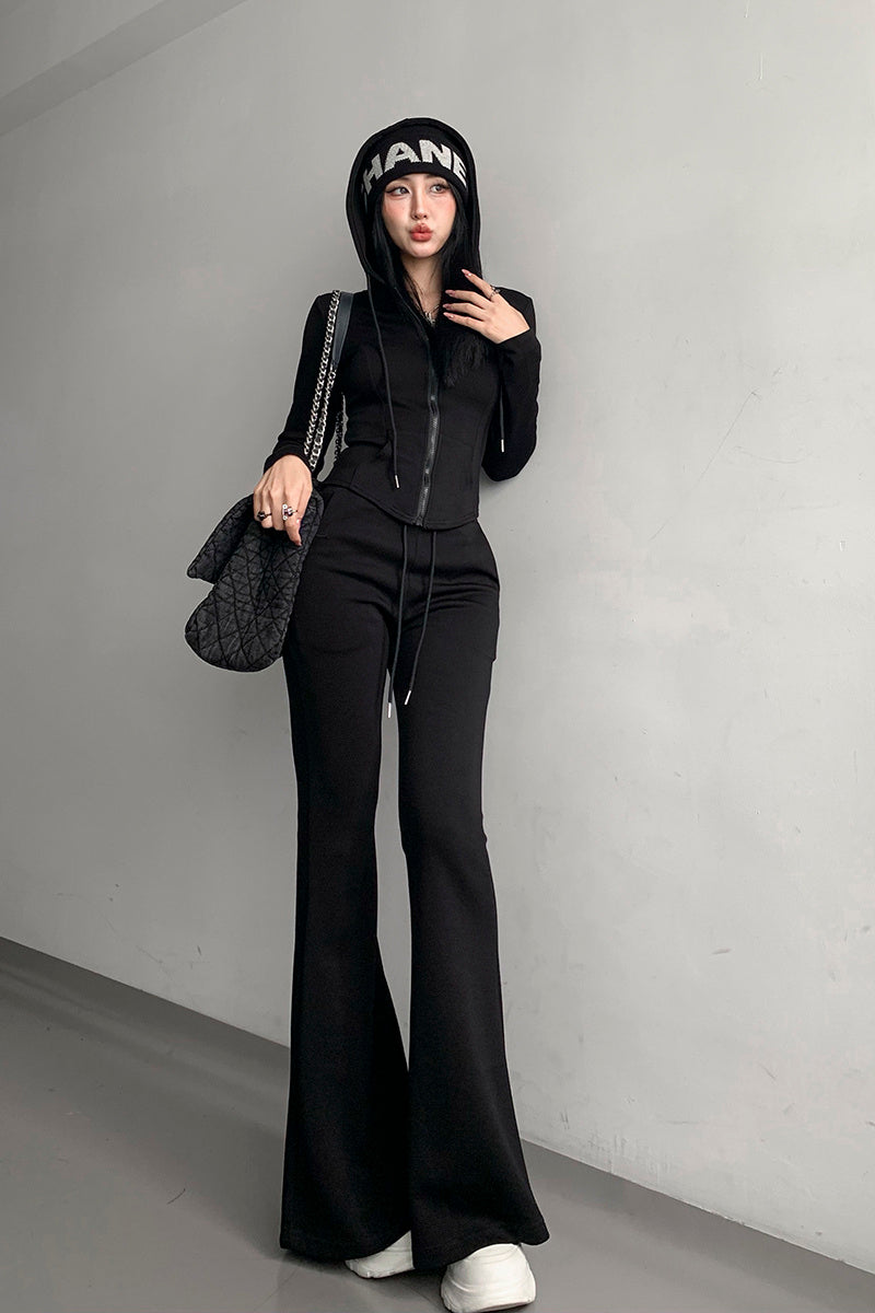 Women's Flared Workout Pants – Slim Waist Yoga & Fitness Trousers