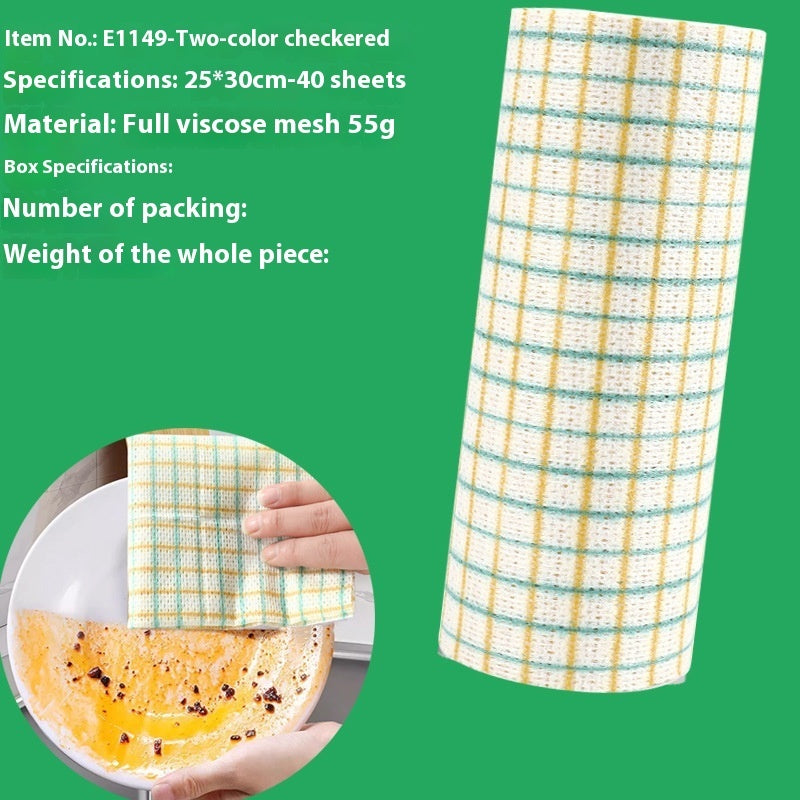 Kitchen Wet & Dry Non-Woven Fabric Disposable Dishcloth – Multipurpose & Hygienic