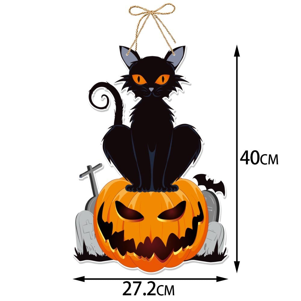 Halloween Party Decoration Pumpkin Bat Door Hanging