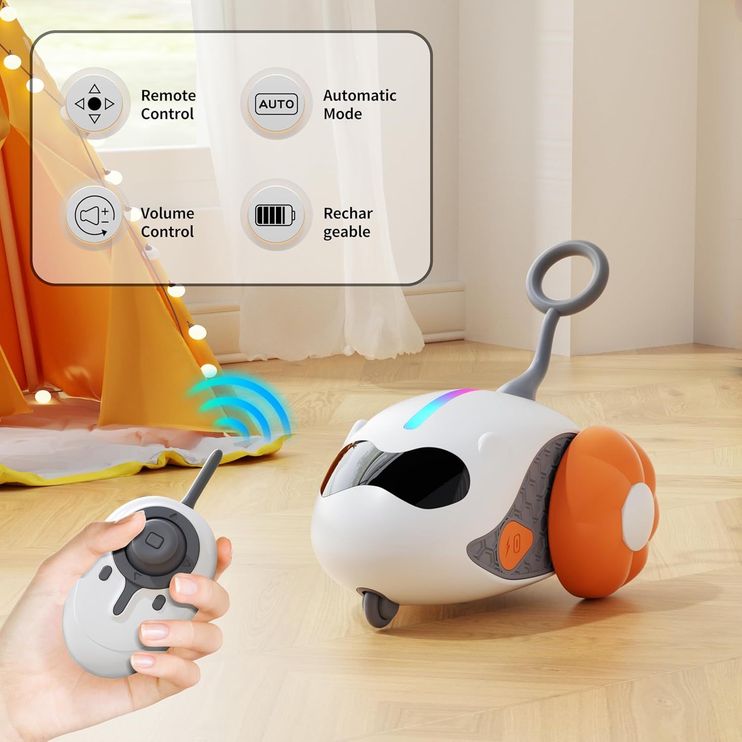 Smart Rechargeable Remote-Controlled Interactive Cat Toy