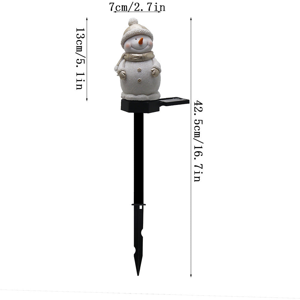 Outdoor LED Solar Snowman Landscape Garden Lamp Christmas Decoration