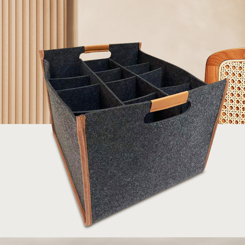 Portable Large Capacity Household Felt Storage Basket