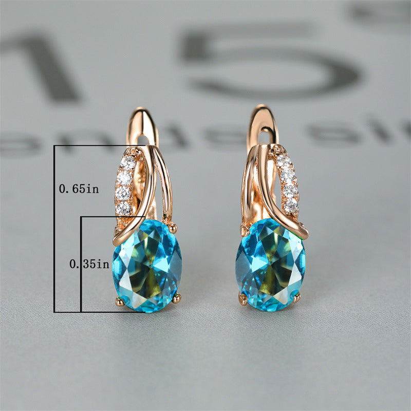 Champagne Gold Earrings Wedding Engagement