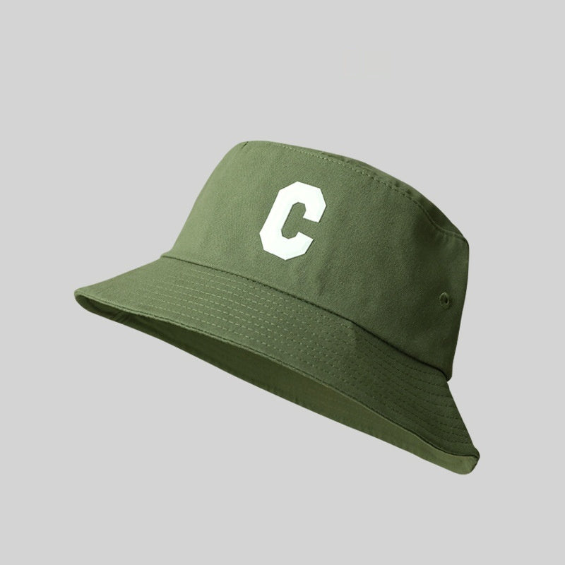 Big Head Circumference Bucket Hat All-match Letters Sun Hat