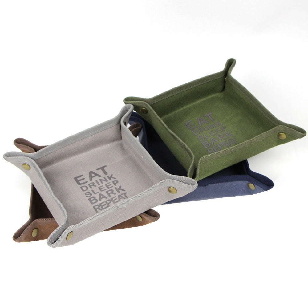 Foldable Canvas Easy To Clean Pet Portable Food Bowl