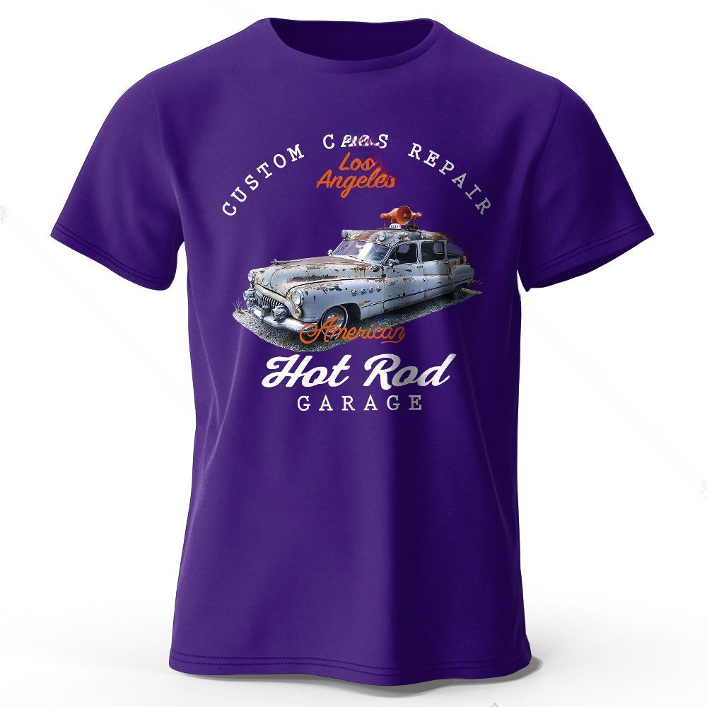 Car Club Patch Print Unisex T-shirt