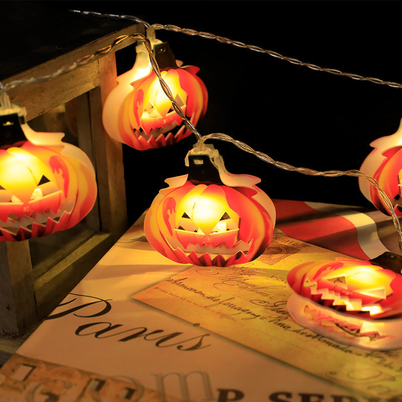 Halloween Decorative String Lights Pumpkin Bat Skull Batteries