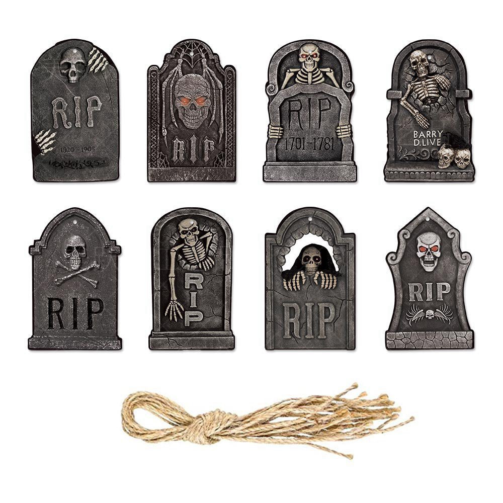 Halloween Paper Pendants – 16-Piece Hanging Ornaments for Ghost Festival Party Decorations