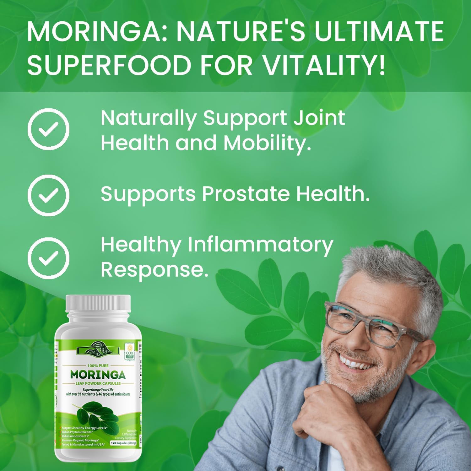 Moringa Capsules Horseradish Tree Capsules 120 Capsules