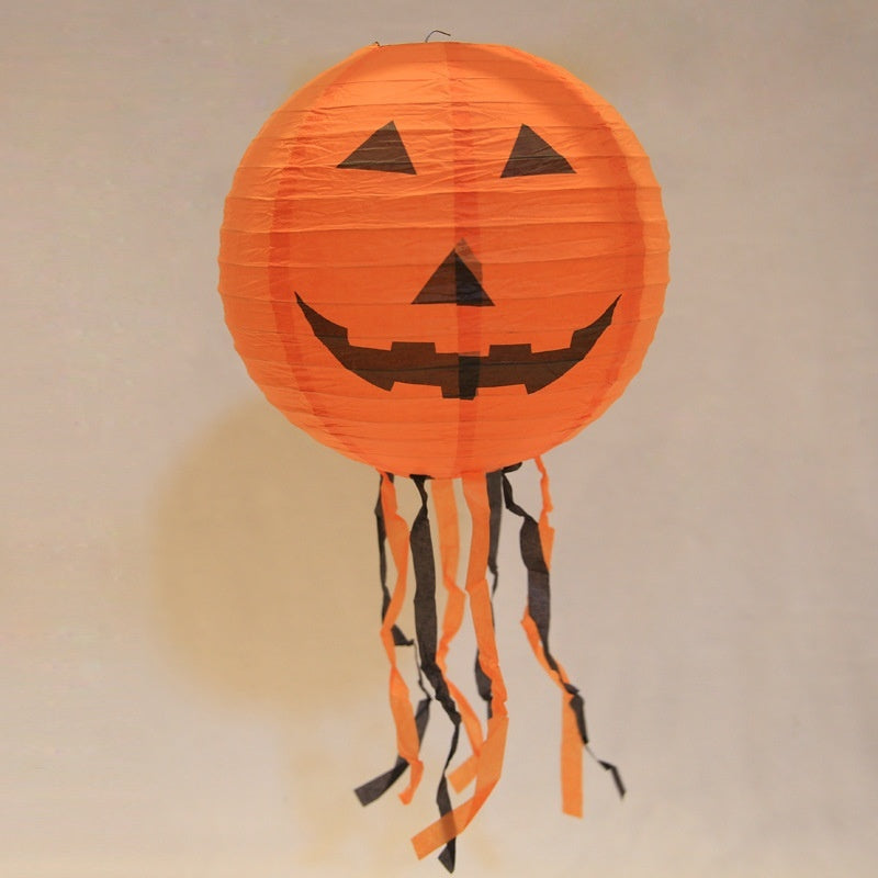Halloween Pumpkin Hanging Lantern – Store and Mall Decoration Pendant for Ghost Festival and Party Displays