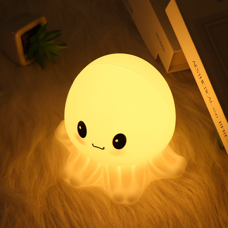Silicone Jellyfish Night Light With Built In Battery Safe