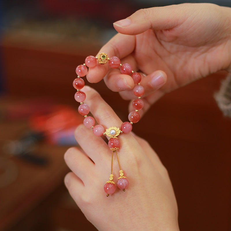 Natural Yanyuan Agate Pearl Bracelet For Women