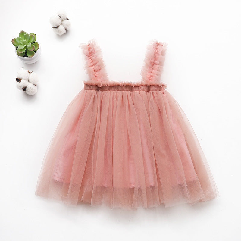 Summer New Suspender Girls' Dress Embroidery