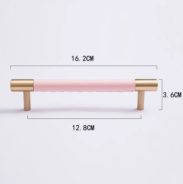 Brass Cowhide Furniture Cabinet Extended Door Handle