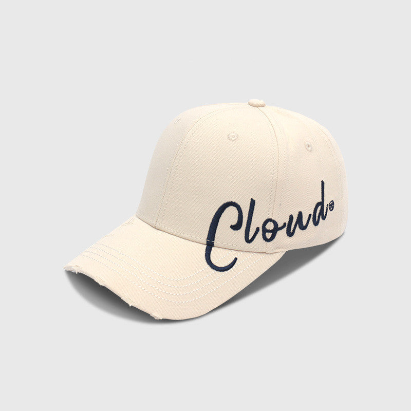 Minimalist All-match Personalized Embroidery Sunshade Comfortable Peaked Cap