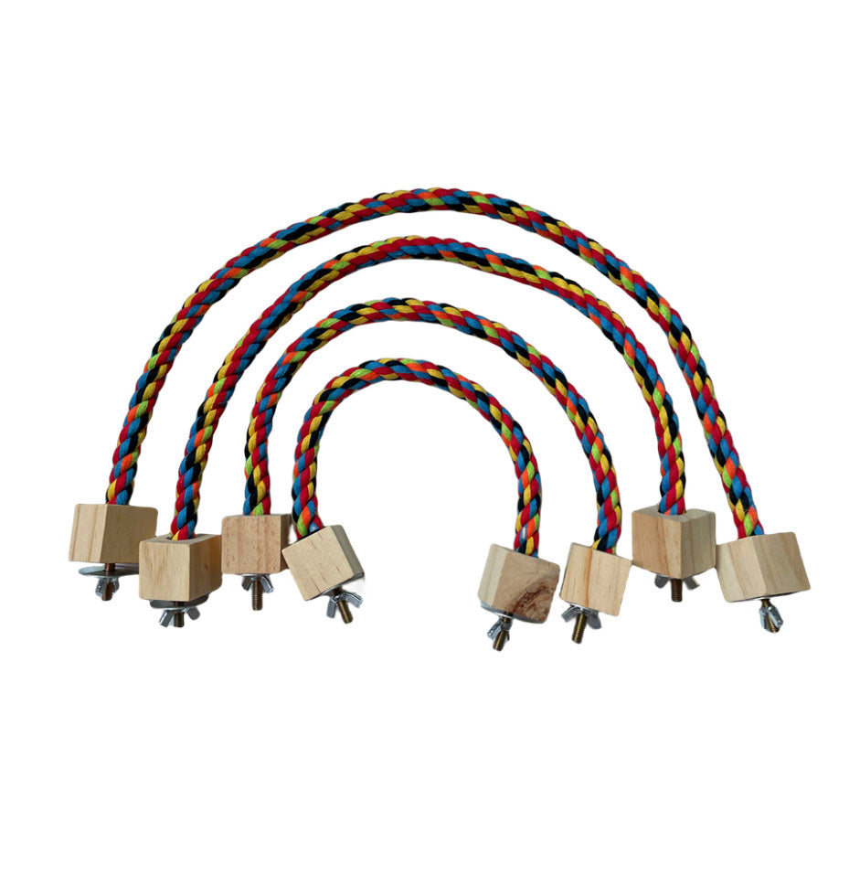 Parrot Climbing Rope Toy Bird Swing Rings