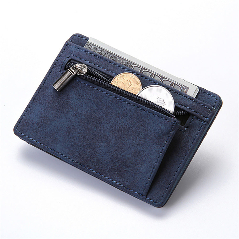 PU Creative Men's Magic Wallet Flip Card Holder