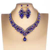 X001 Gold Blue Necklace
