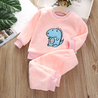 Homewear Suit Dinosaur Pink