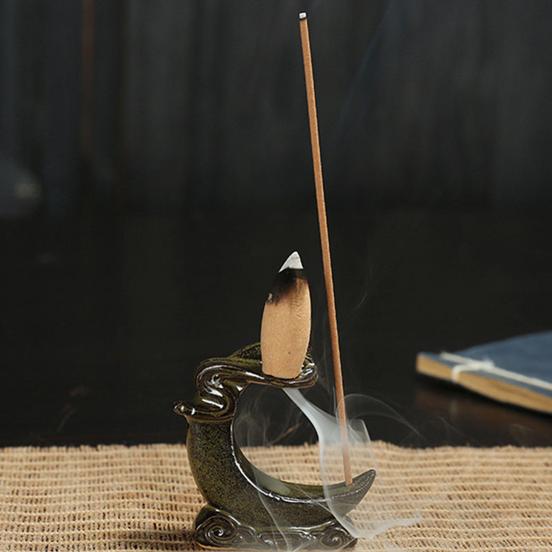 Ceramic Incense Burner Backflow Home Decoration