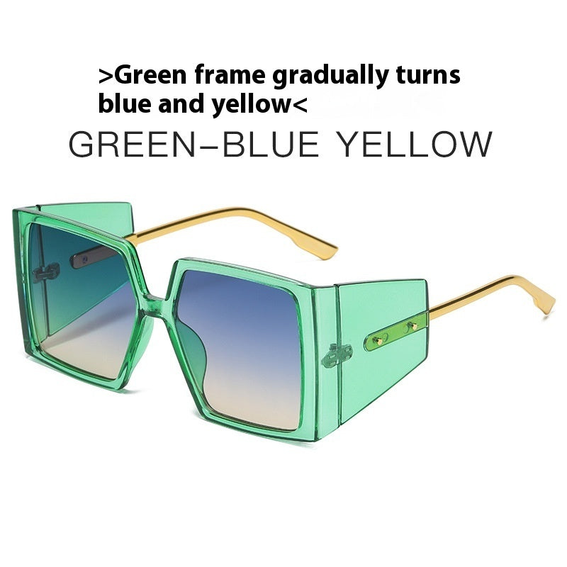 New Large Square Frame Sunglasses