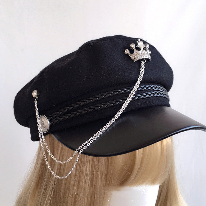 Gothic Style Soviet Army Hat Lolita Accessories