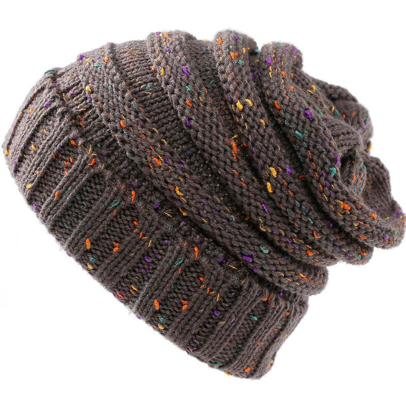 Simple Stylish Warm Knitted Woolen Winter Hat for Men and Women