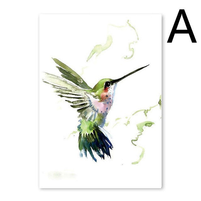 Painted Abstract Bird Modern Sofa Background Wall Hanging